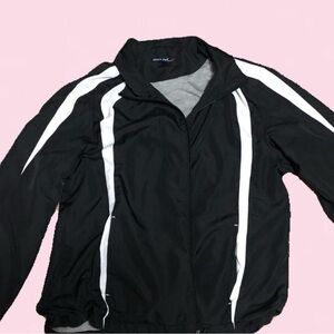 Black and White track suit jacket windbreaker